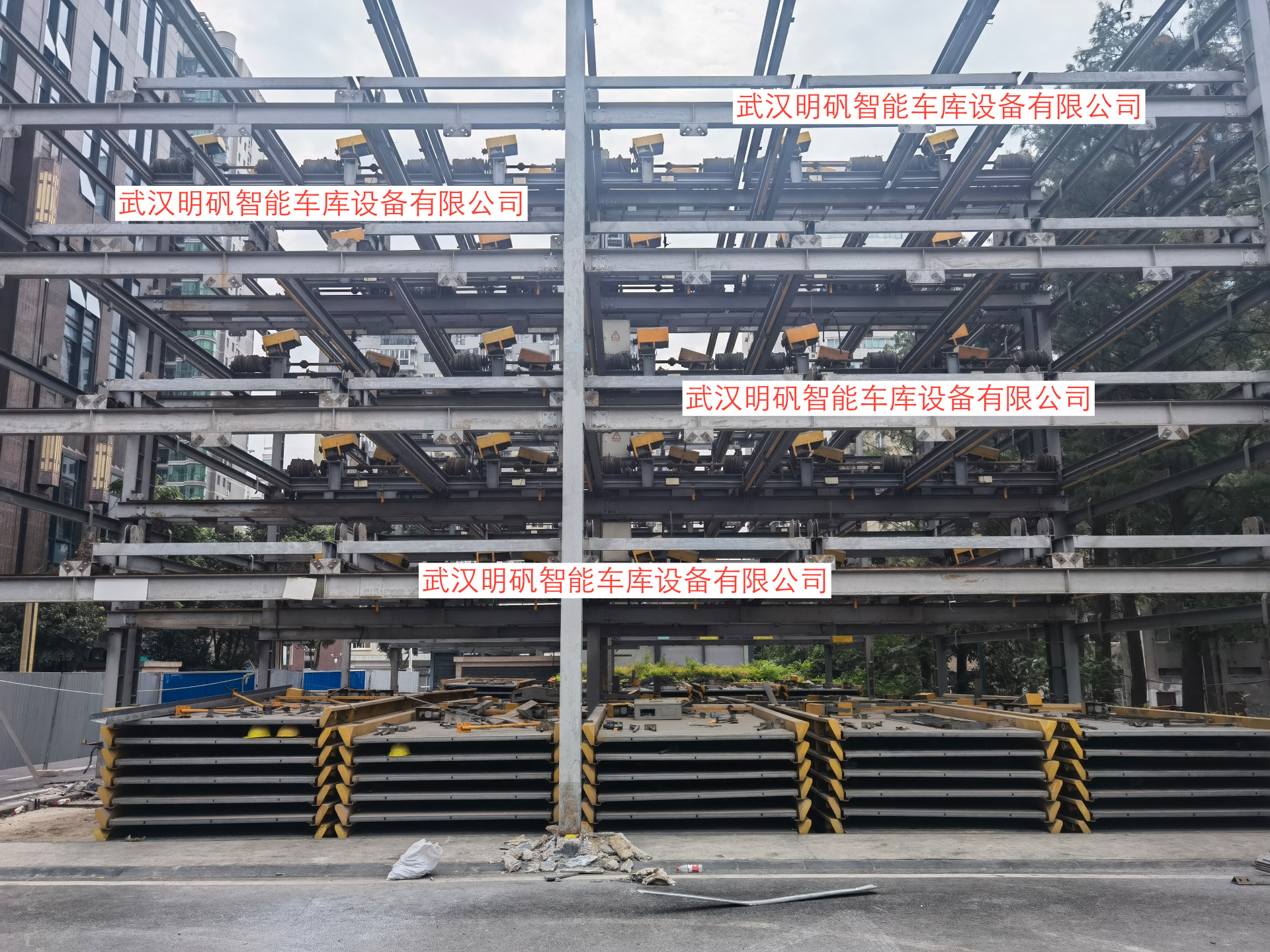 武漢市機械車(chē)位拆除案例